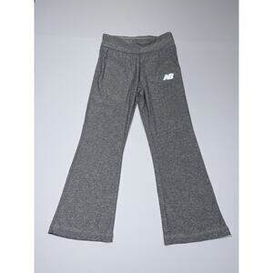 New Balance Youth Girls Size M (8) Flared Gray Sweatpants Soft Comfy Relaxed